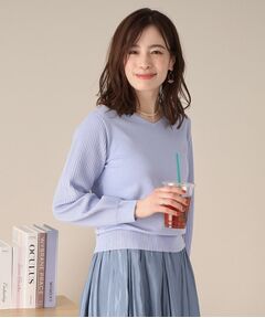 ITS'DEMO / イッツデモ ニット・セーター | 【アンチピリング／洗濯機OK】袖編地変化ニット