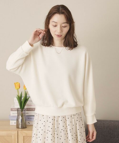 ITS'DEMO / イッツデモ カットソー | 【通勤／手洗い可】リップルドルマンプルオーバー | 詳細1