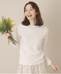 ITS'DEMO / イッツデモ カットソー | 【手洗い可】ふくれジャカードプルオーバー