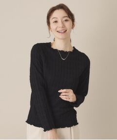 ITS'DEMO / イッツデモ カットソー | 【手洗い可】ふくれジャカードプルオーバー