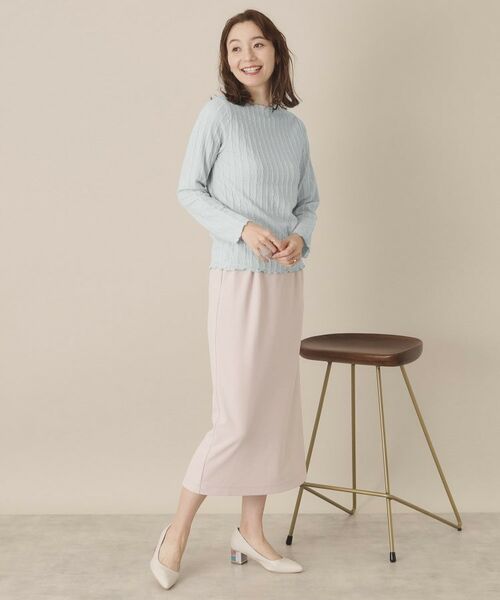 ITS'DEMO / イッツデモ カットソー | 【手洗い可】ふくれジャカードプルオーバー | 詳細11