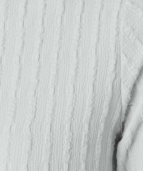 ITS'DEMO / イッツデモ カットソー | 【手洗い可】ふくれジャカードプルオーバー | 詳細12