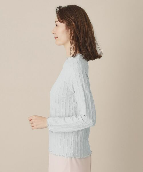 ITS'DEMO / イッツデモ カットソー | 【手洗い可】ふくれジャカードプルオーバー | 詳細14