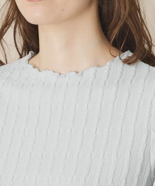 ITS'DEMO / イッツデモ カットソー | 【手洗い可】ふくれジャカードプルオーバー | 詳細16