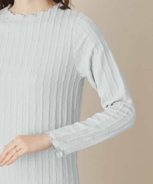 ITS'DEMO / イッツデモ カットソー | 【手洗い可】ふくれジャカードプルオーバー | 詳細17