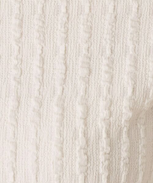 ITS'DEMO / イッツデモ カットソー | 【手洗い可】ふくれジャカードプルオーバー | 詳細4