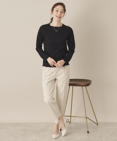 ITS'DEMO / イッツデモ カットソー | 【手洗い可】ふくれジャカードプルオーバー | 詳細6