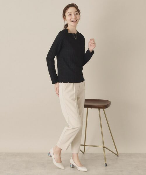 ITS'DEMO / イッツデモ カットソー | 【手洗い可】ふくれジャカードプルオーバー | 詳細7