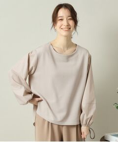 ITS'DEMO / イッツデモ シャツ・ブラウス | 【洗濯機OK】異素材コンビリップルプルオーバー