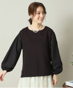 ITS'DEMO / イッツデモ シャツ・ブラウス | 【洗濯機OK】異素材コンビリップルプルオーバー