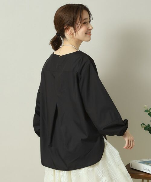 ITS'DEMO / イッツデモ シャツ・ブラウス | 【洗濯機OK】異素材コンビリップルプルオーバー | 詳細10