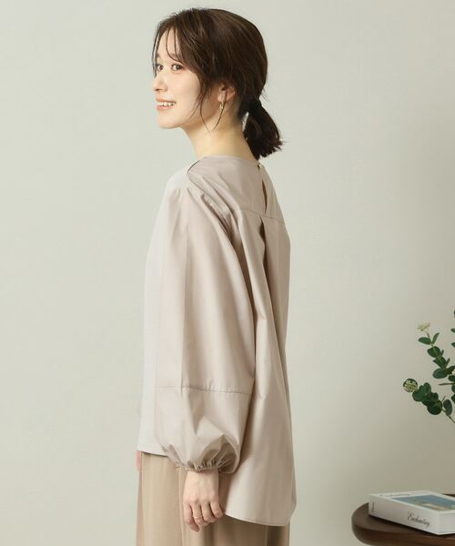 ITS'DEMO / イッツデモ シャツ・ブラウス | 【洗濯機OK】異素材コンビリップルプルオーバー | 詳細14