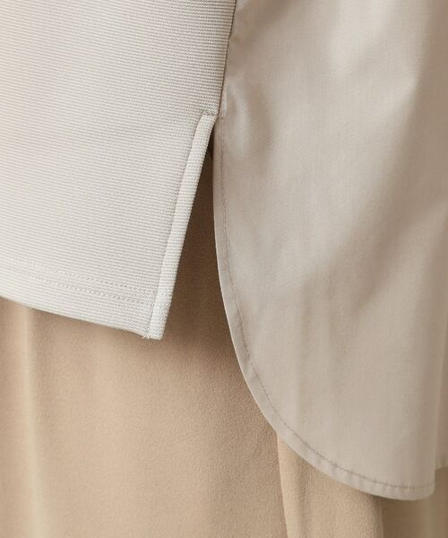 ITS'DEMO / イッツデモ シャツ・ブラウス | 【洗濯機OK】異素材コンビリップルプルオーバー | 詳細19