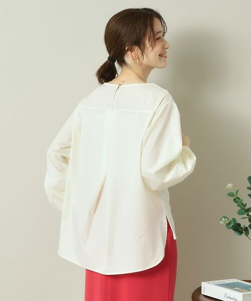 ITS'DEMO / イッツデモ シャツ・ブラウス | 【洗濯機OK】異素材コンビリップルプルオーバー | 詳細2