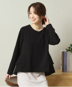 ITS'DEMO / イッツデモ シャツ・ブラウス | 【手洗い可】ふくれジャカードペプラムプルオーバー