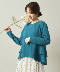 ITS'DEMO / イッツデモ シャツ・ブラウス | 【手洗い可】ふくれジャカードペプラムプルオーバー