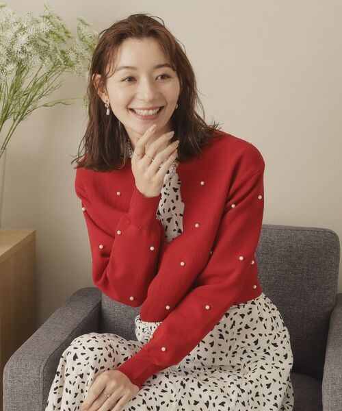 ITS'DEMO / イッツデモ カーディガン・ボレロ | 【手洗い可】パール調スカラップカーデ | 詳細12