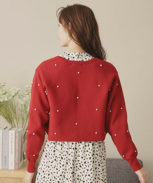 ITS'DEMO / イッツデモ カーディガン・ボレロ | 【手洗い可】パール調スカラップカーデ | 詳細18