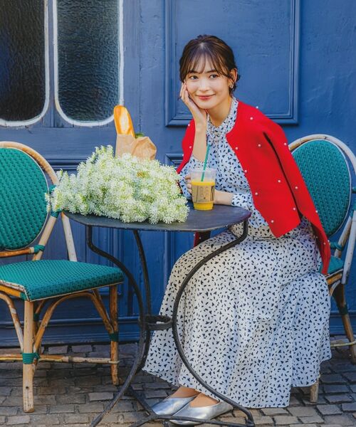 ITS'DEMO / イッツデモ カーディガン・ボレロ | 【手洗い可】パール調スカラップカーデ | 詳細2