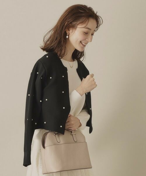 ITS'DEMO / イッツデモ カーディガン・ボレロ | 【手洗い可】パール調スカラップカーデ | 詳細9