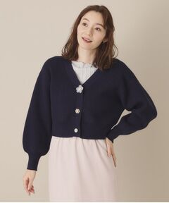 ITS'DEMO / イッツデモ カーディガン・ボレロ | 【手洗い可】アソートビジューボタンカーデ