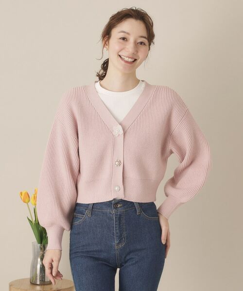 ITS'DEMO / イッツデモ カーディガン・ボレロ | 【手洗い可】アソートビジューボタンカーデ | 詳細13