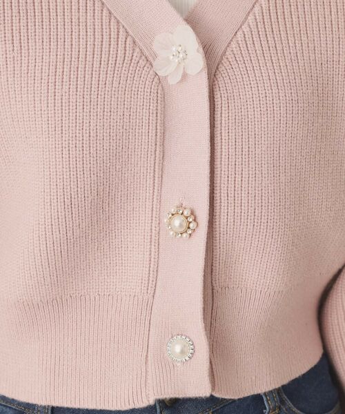 ITS'DEMO / イッツデモ カーディガン・ボレロ | 【手洗い可】アソートビジューボタンカーデ | 詳細19