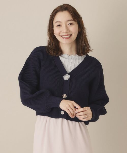 ITS'DEMO / イッツデモ カーディガン・ボレロ | 【手洗い可】アソートビジューボタンカーデ | 詳細9