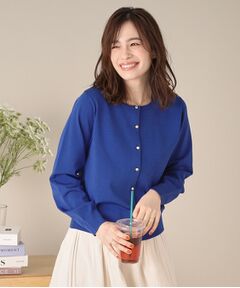 ITS'DEMO / イッツデモ カーディガン・ボレロ | 【縮みに強い／洗濯機OK／M・Lサイズ展開】クルーニットカーディガン