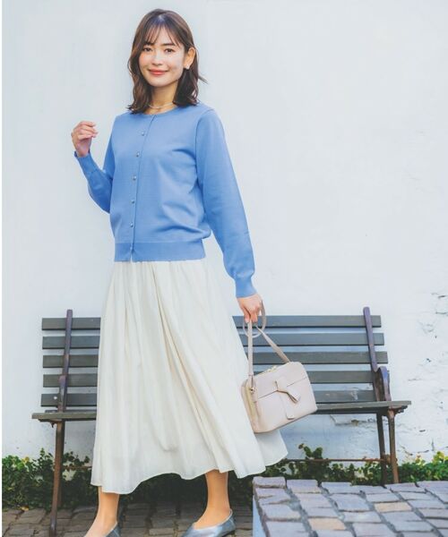 ITS'DEMO / イッツデモ カーディガン・ボレロ | 【縮みに強い／洗濯機OK／M・Lサイズ展開】クルーニットカーディガン | 詳細1