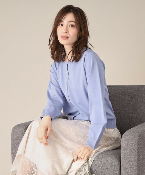 ITS'DEMO / イッツデモ カーディガン・ボレロ | 【縮みに強い／洗濯機OK／M・Lサイズ展開】クルーニットカーディガン | 詳細16