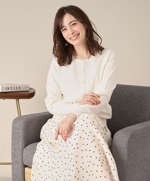 ITS'DEMO / イッツデモ カーディガン・ボレロ | 【縮みに強い／洗濯機OK／M・Lサイズ展開】クルーニットカーディガン | 詳細3