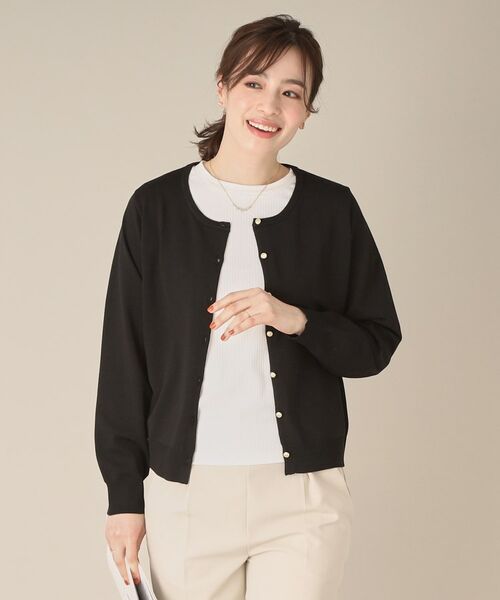 ITS'DEMO / イッツデモ カーディガン・ボレロ | 【縮みに強い／洗濯機OK／M・Lサイズ展開】クルーニットカーディガン | 詳細7