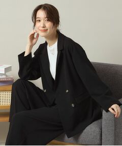 ITS'DEMO / イッツデモ テーラードジャケット | 【洗濯機OK／吸水速乾／UVカット】カットジョーゼットジャケット