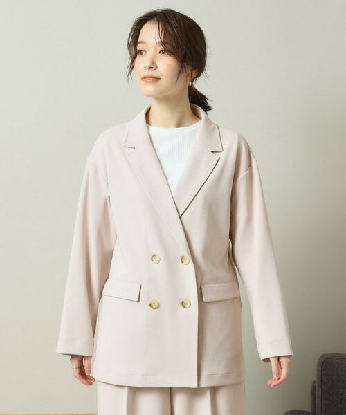 ITS'DEMO / イッツデモ テーラードジャケット | 【洗濯機OK／吸水速乾／UVカット】カットジョーゼットジャケット | 詳細12