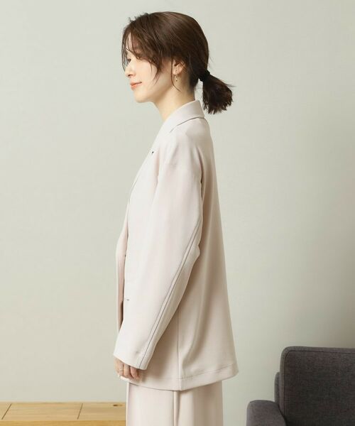 ITS'DEMO / イッツデモ テーラードジャケット | 【洗濯機OK／吸水速乾／UVカット】カットジョーゼットジャケット | 詳細13