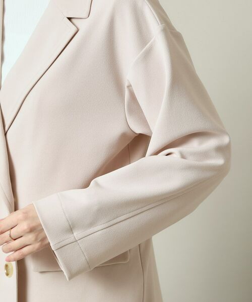ITS'DEMO / イッツデモ テーラードジャケット | 【洗濯機OK／吸水速乾／UVカット】カットジョーゼットジャケット | 詳細16