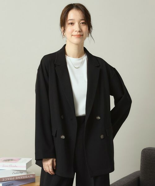 ITS'DEMO / イッツデモ テーラードジャケット | 【洗濯機OK／吸水速乾／UVカット】カットジョーゼットジャケット | 詳細3