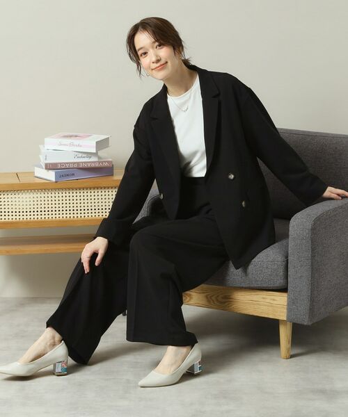 ITS'DEMO / イッツデモ テーラードジャケット | 【洗濯機OK／吸水速乾／UVカット】カットジョーゼットジャケット | 詳細4