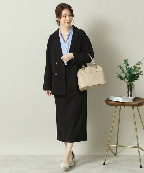 ITS'DEMO / イッツデモ テーラードジャケット | 【洗濯機OK／吸水速乾／UVカット】カットジョーゼットジャケット | 詳細5