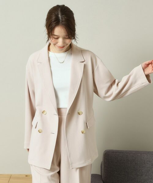 ITS'DEMO / イッツデモ テーラードジャケット | 【洗濯機OK／吸水速乾／UVカット】カットジョーゼットジャケット | 詳細8