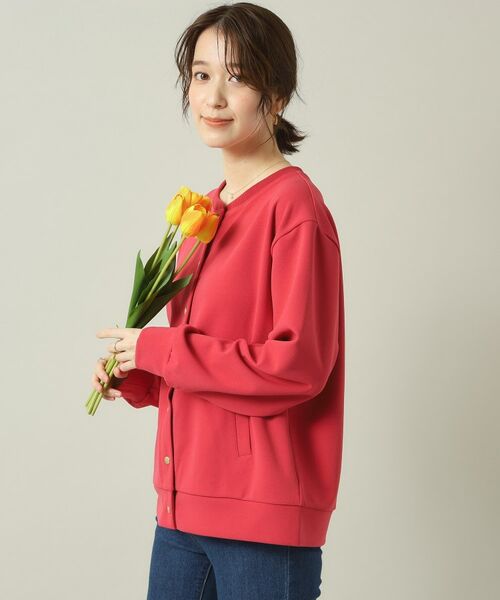 ITS'DEMO / イッツデモ レザーブルゾン・ジャケット | 【洗濯機OK／吸水速乾／UVカット】カットジョーゼットブルゾン | 詳細14