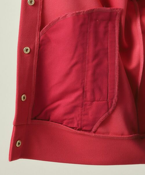 ITS'DEMO / イッツデモ レザーブルゾン・ジャケット | 【洗濯機OK／吸水速乾／UVカット】カットジョーゼットブルゾン | 詳細16