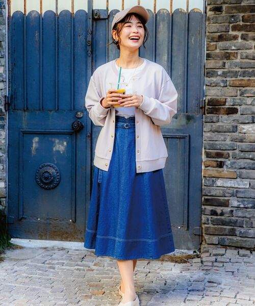 ITS'DEMO / イッツデモ レザーブルゾン・ジャケット | 【洗濯機OK／吸水速乾／UVカット】カットジョーゼットブルゾン | 詳細2