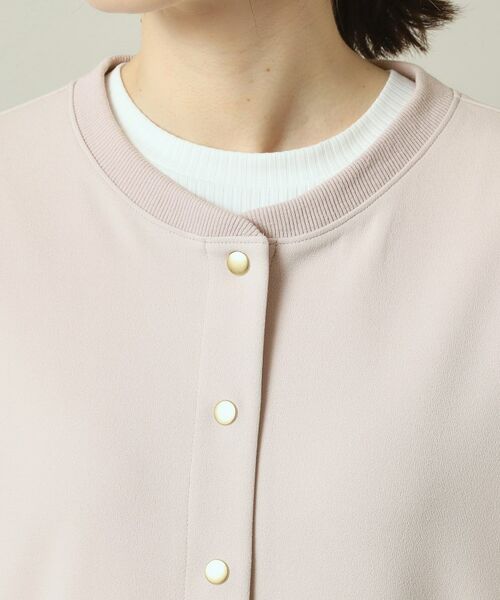 ITS'DEMO / イッツデモ レザーブルゾン・ジャケット | 【洗濯機OK／吸水速乾／UVカット】カットジョーゼットブルゾン | 詳細21