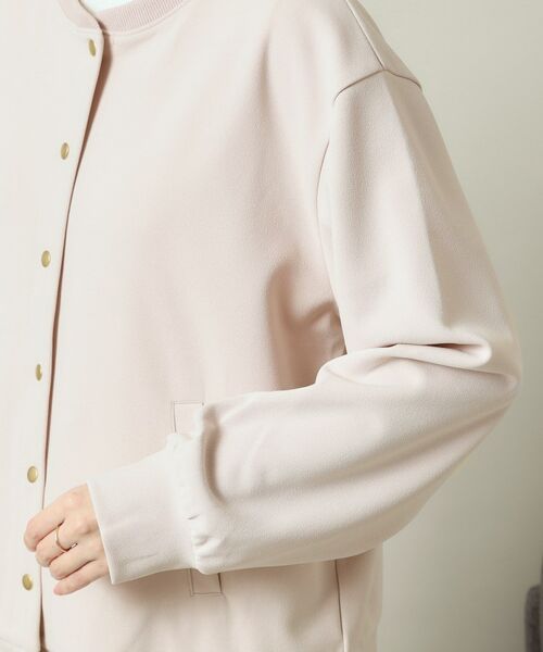 ITS'DEMO / イッツデモ レザーブルゾン・ジャケット | 【洗濯機OK／吸水速乾／UVカット】カットジョーゼットブルゾン | 詳細22