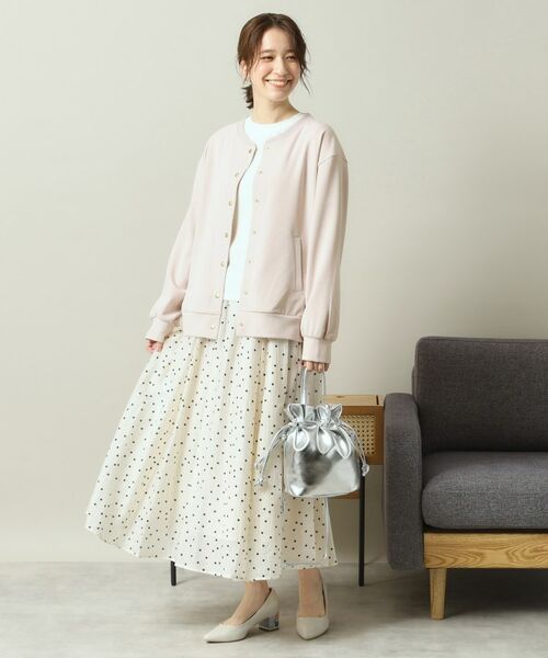 ITS'DEMO / イッツデモ レザーブルゾン・ジャケット | 【洗濯機OK／吸水速乾／UVカット】カットジョーゼットブルゾン | 詳細9