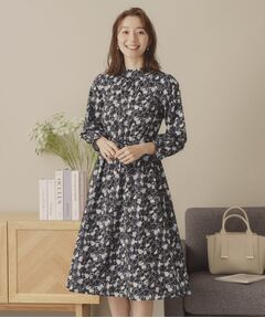 ITS'DEMO / イッツデモ ミニ丈・ひざ丈ワンピース | 【手洗い可／ウエストゴム】ハートプリントワンピース