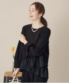 ITS'DEMO / イッツデモ シャツ・ブラウス | 【通勤／手洗い可】カットジョーゼットブラウス