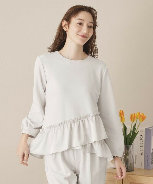 ITS'DEMO / イッツデモ シャツ・ブラウス | 【通勤／手洗い可】カットジョーゼットブラウス | 詳細13